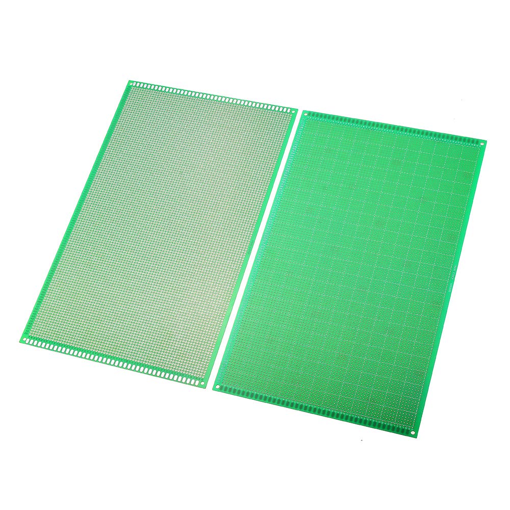 BliliDIY 5Pcs 18X30Cm FR-4 2.54Mm Circuit Imprimé Carte PCB Côté Prototype Unique