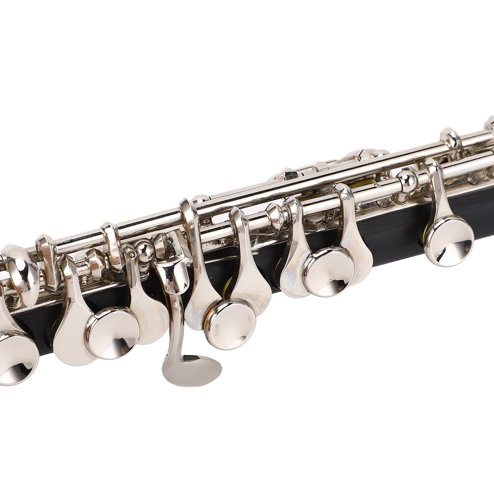 Clé Professionnelle C Piccolo Flûte Facile à Jouer pour les Débutants, Corps en Cuivre Ni, Trous de Soufflage CNC de Précision, Clés Brillantes