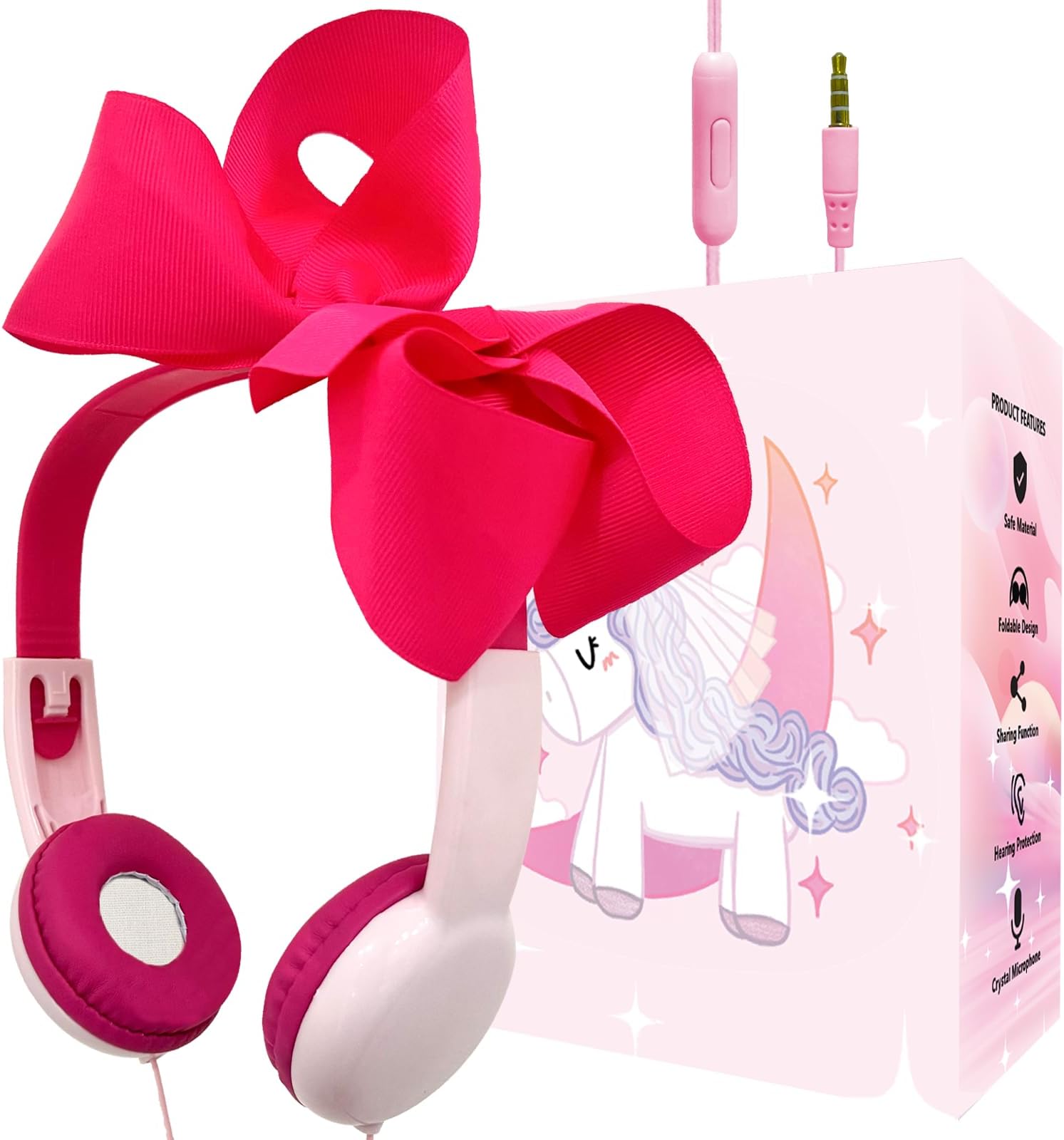 MMUSS Sleep Ultra Thin Pillow Speakers Wired with Mic