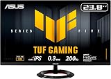 ASUS TUF Gaming VG249Q5R Monitor de 23,8 Pulgadas, Full HD (1920 x 1080), 200 Hz, Fast IPS, ELMB, 0.3 ms GTG (mín), Altavoz estéreo, DisplayWidget Center, AI Visual - 1