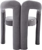 Vista 12 de SZLIZCCC Juego de 2 sillas de comedor modernas, sillas de sala de estar, sillón de tela, silla tapizada para sala de estar, cocina, oficina