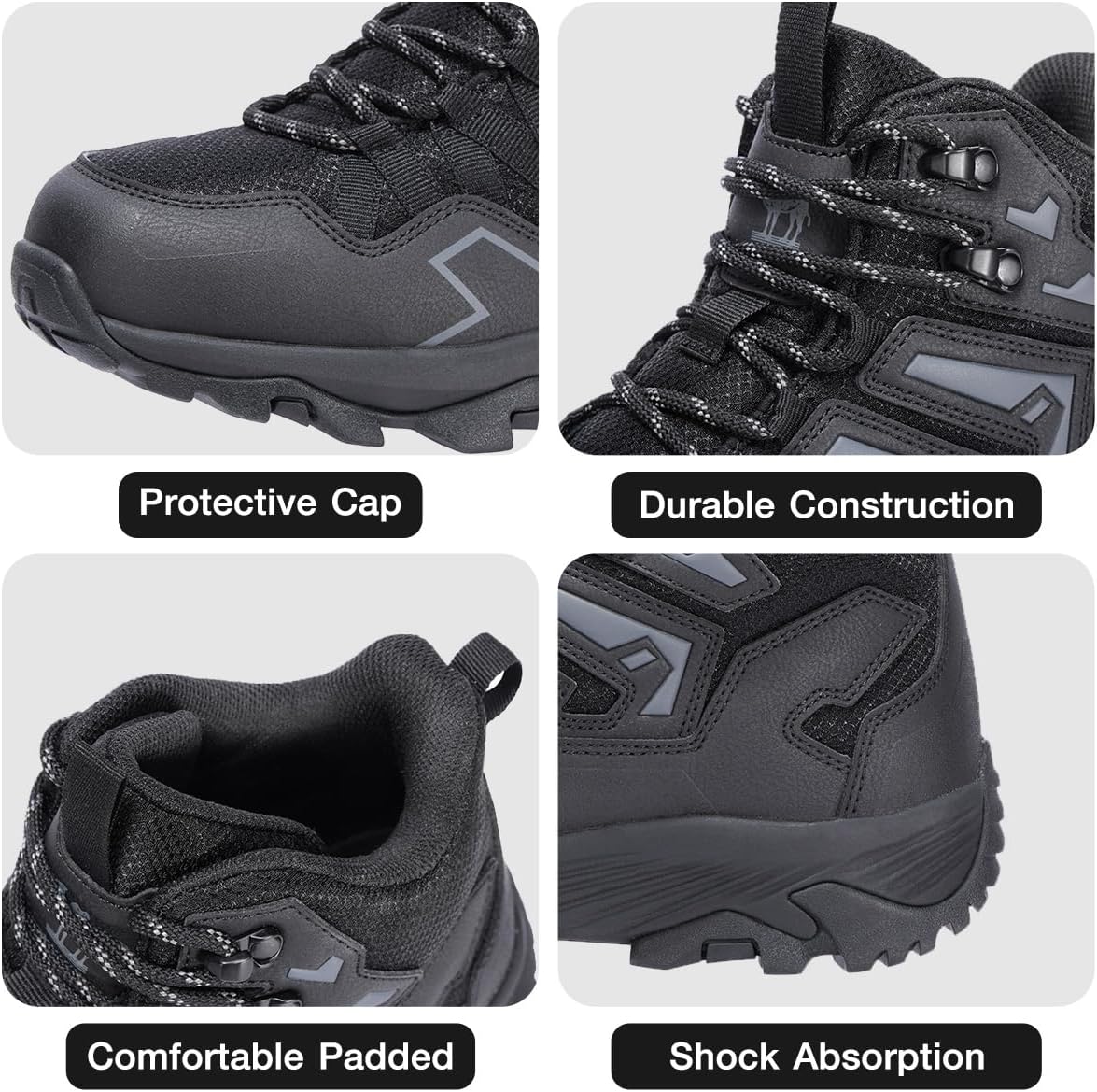 CAMEL CROWN Hiking Shoes Men Waterproof Ankle High Hiking Boots Breathable Lightweight for Backpacking Trekking Trails Outdoor