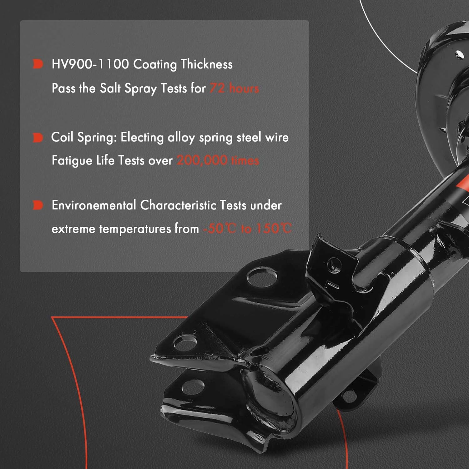 A-Premium Front Pair (2) Strut Assembly Compatible with Subaru Crosstrek 2021 2022 2023, Driver and Passenger Side