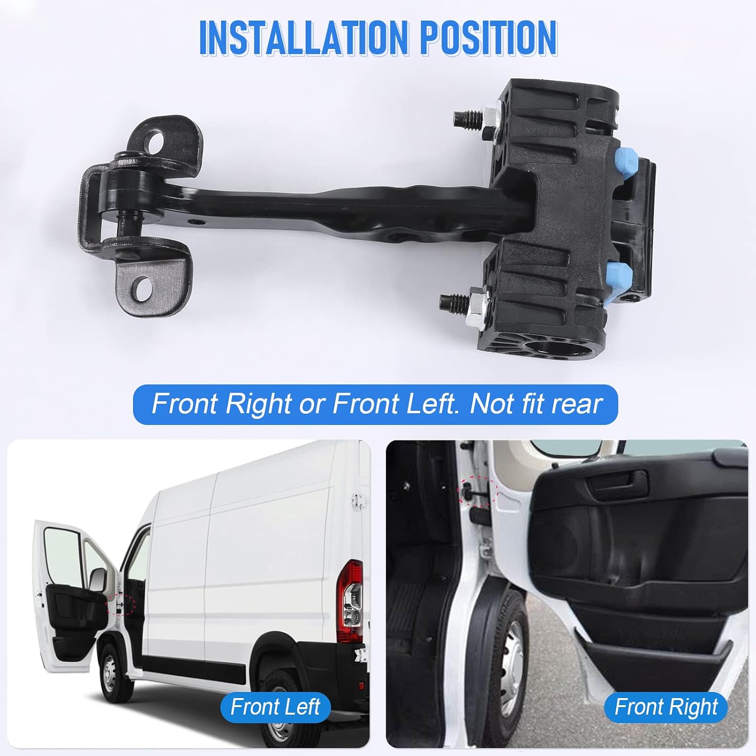 DICMIC Front Door Check Arm Assembly for 2014-2021 Ram Promaster 1500 2500 3500 Replace# 68169379AE