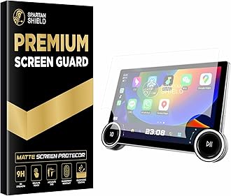SPARTAN SHIELD Screen Guard For 9 INCH Android Car Stereo System || Car Infotainment Display Protector || Music System Protector || Aftermarket Touch Screen Audio Player Accessory [Not Tempered Glass]