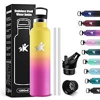 KollyKolla Borraccia Termica 1 litro, Bottiglia d'acqua senza BPA