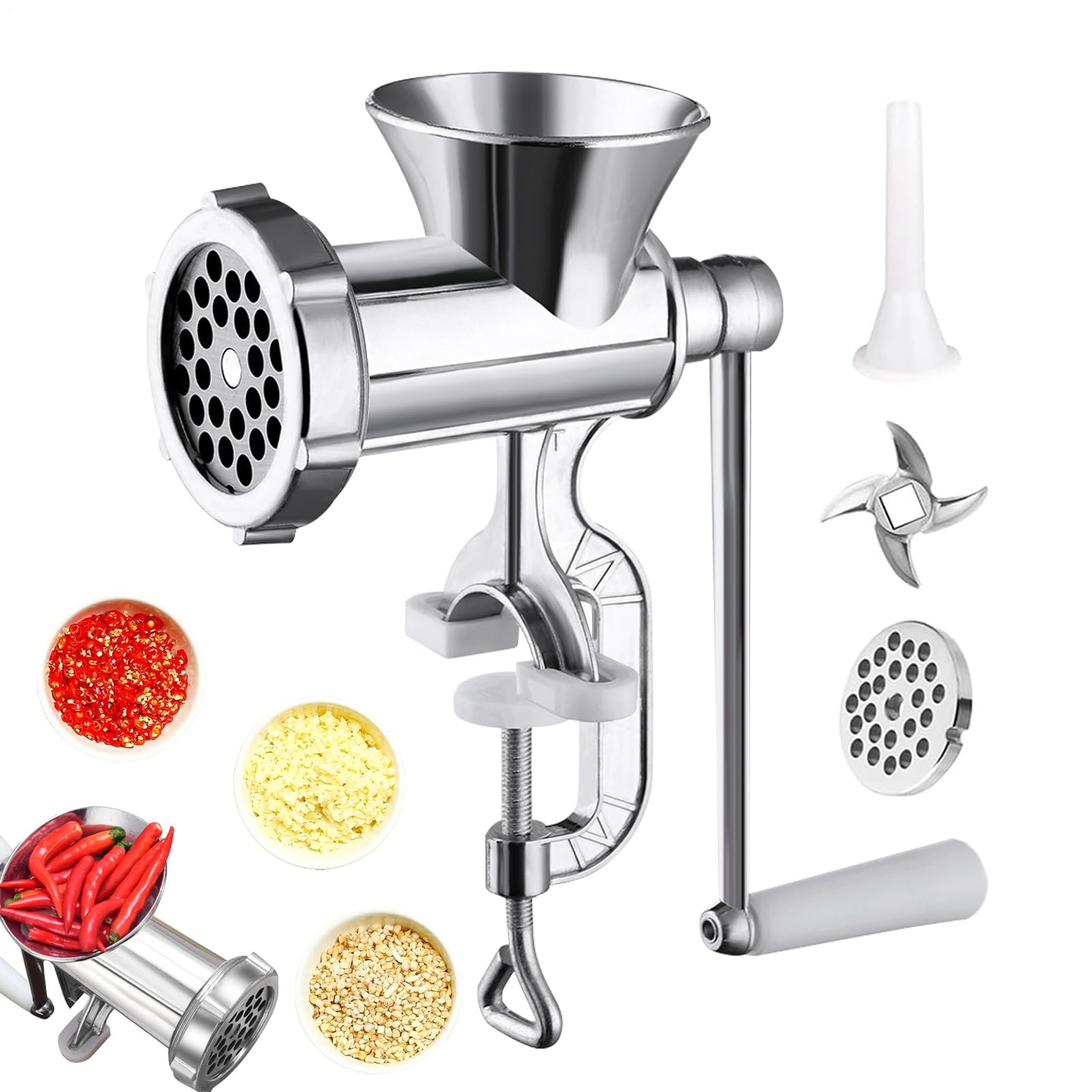 Moulin à légumes Teksome broyeur de viande avec 3 tubes à sauccisses