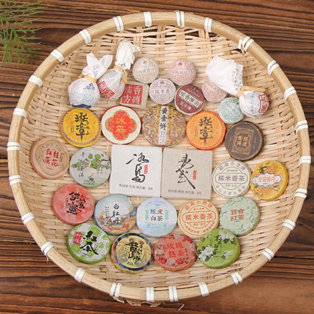 30 Piccole Torte Di Tè Miste - Una Confezione Regalo Unica Di Tè Pu-erh, Tè Ai Fiori, Tè Verde Per Gli Amanti Del Tè