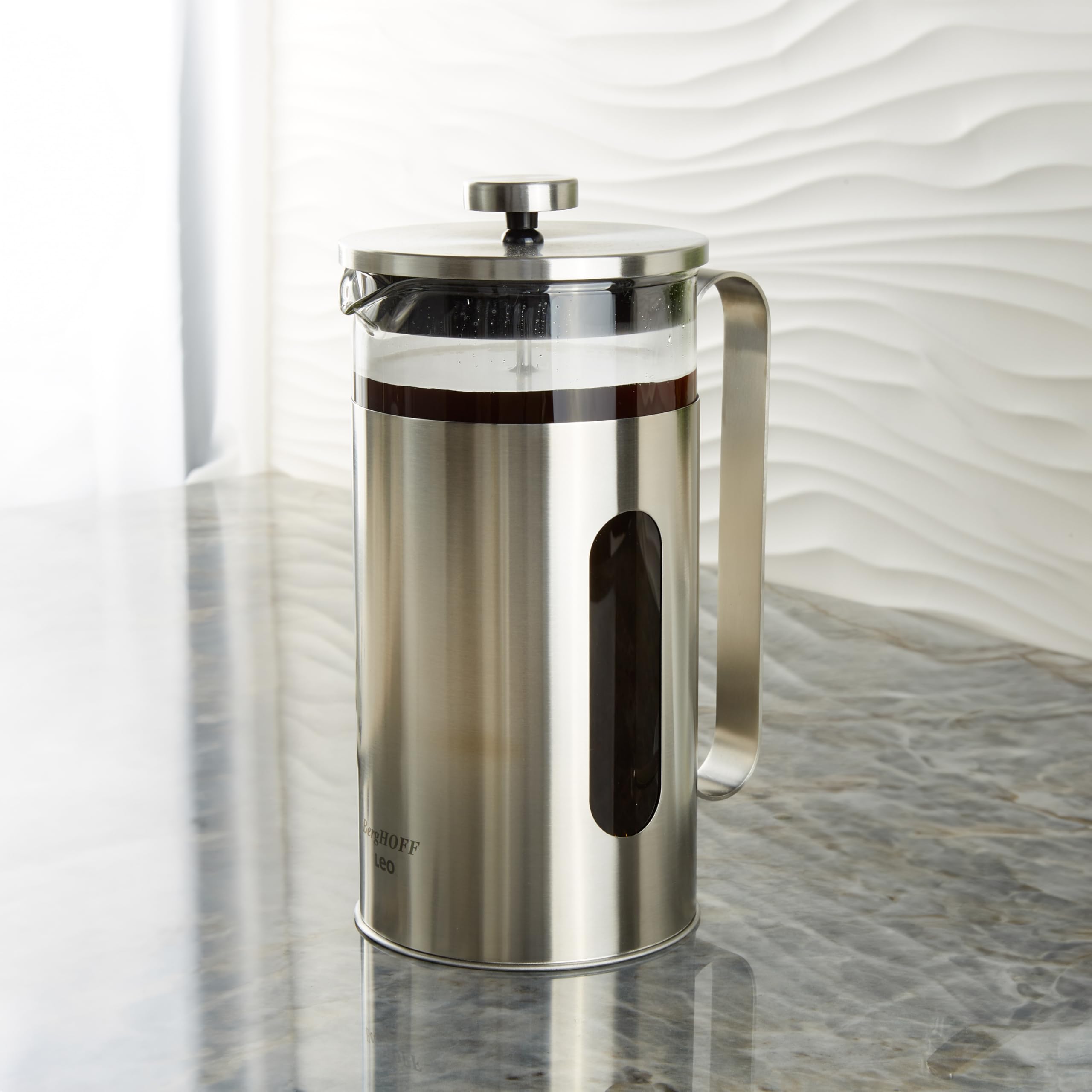 Amazon.com: Berghoff Leo Maestro Stainless Steel French Press 34oz
