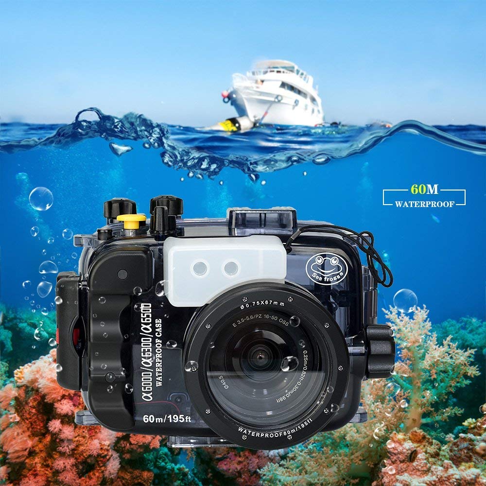 Amazon | Seafrogs 写真撮影 水中 40m カメラ 防水ハウジング Sony