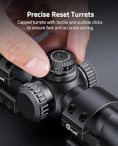 Miniatura 6 de CVLIFE EagleFeather - Alcance de rifle AO de 3-9 x 40 para caza, retícula mil-dot iluminada roja y verde, mira de rifle SFP de tubo de 1 pulgada con