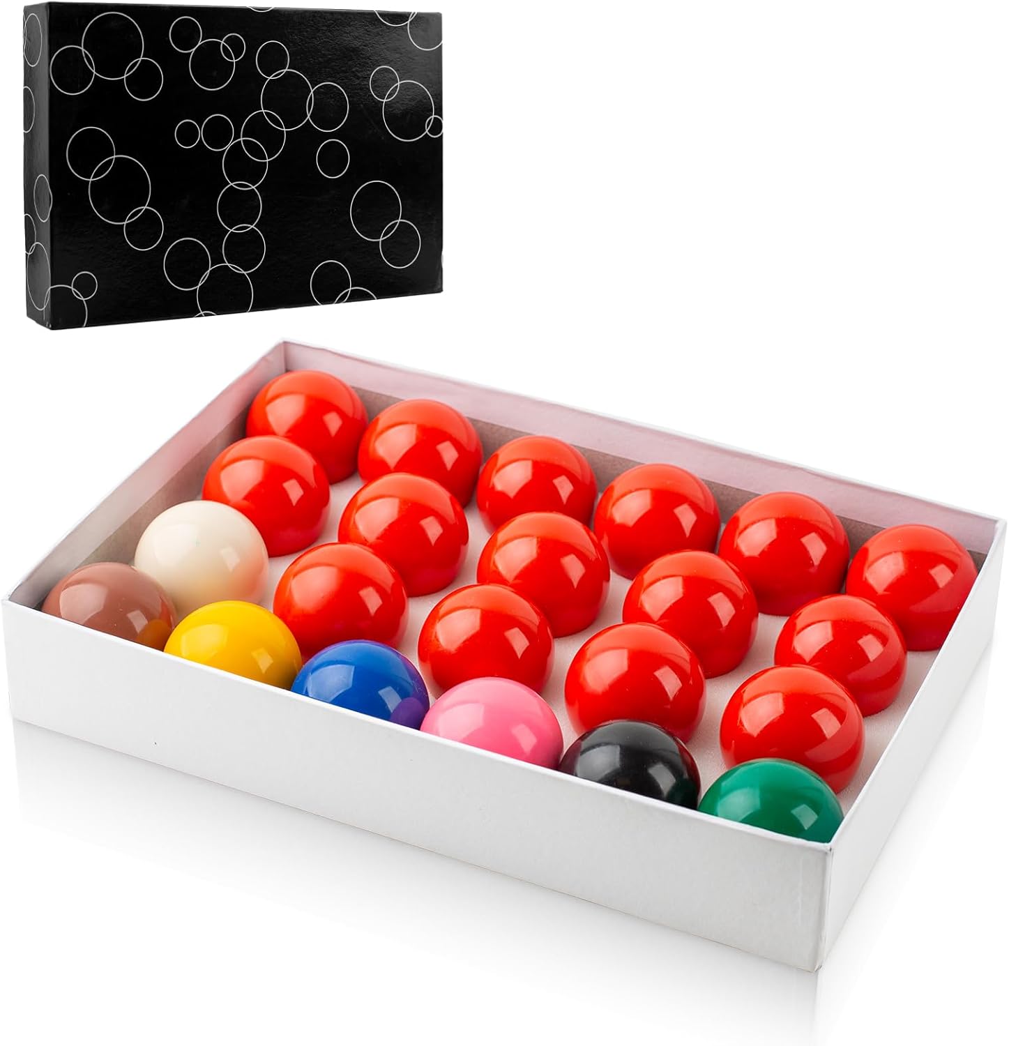22 Pcs Snooker Ball Standard Set 2-1/16 inch - 52.5 mm Billiard Balls Set Suitable for Official Game Ball/British Billiard