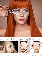 Vista 6 de 100 piezas de viseras protectoras faciales desechables para maquillaje Microblading, protectores faciales desechables para protección contra laca