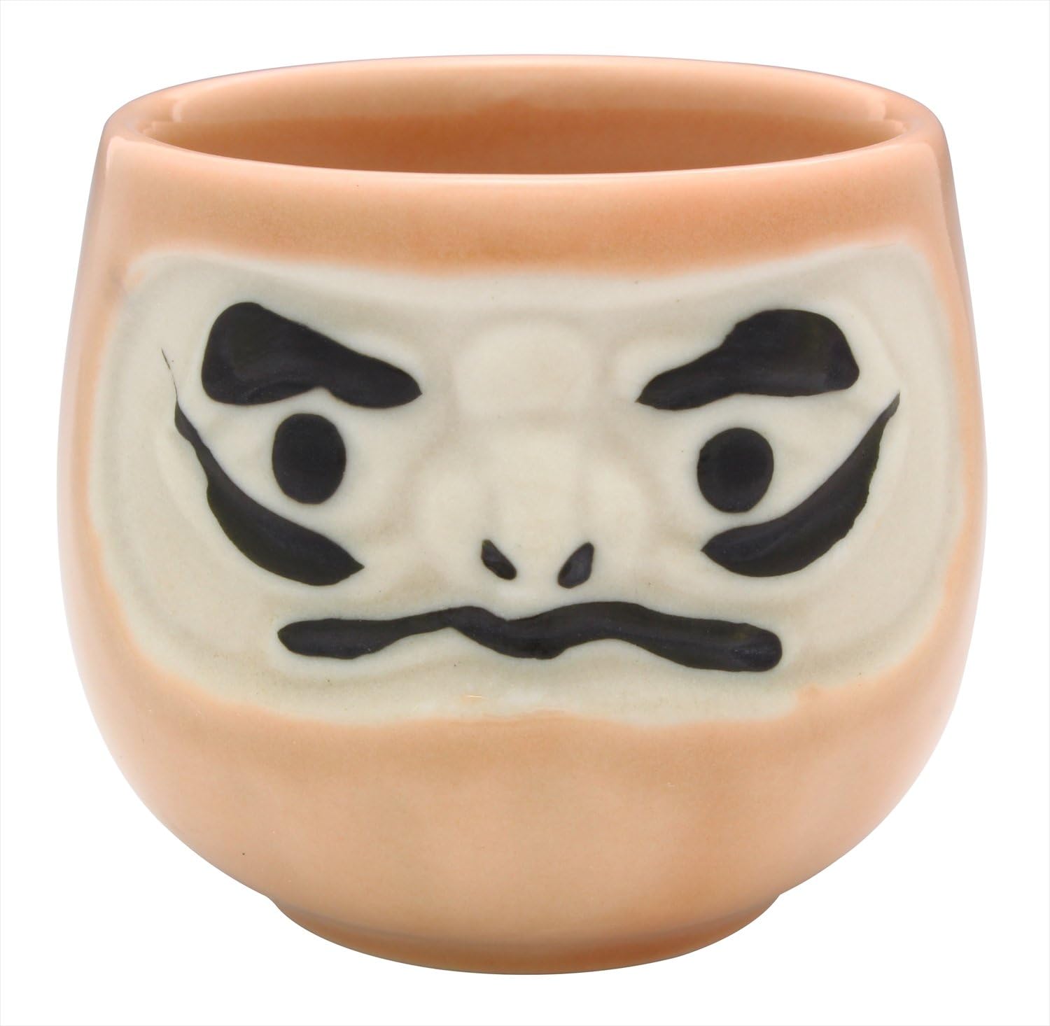 Kaju Life K12260 Glass Cup, Green, 2.0 fl oz (60 ml), Mino Ware Feng Shui Daruma Glass