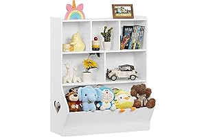 Lerliuo Kids White Bookcase - Functional Storage Solution