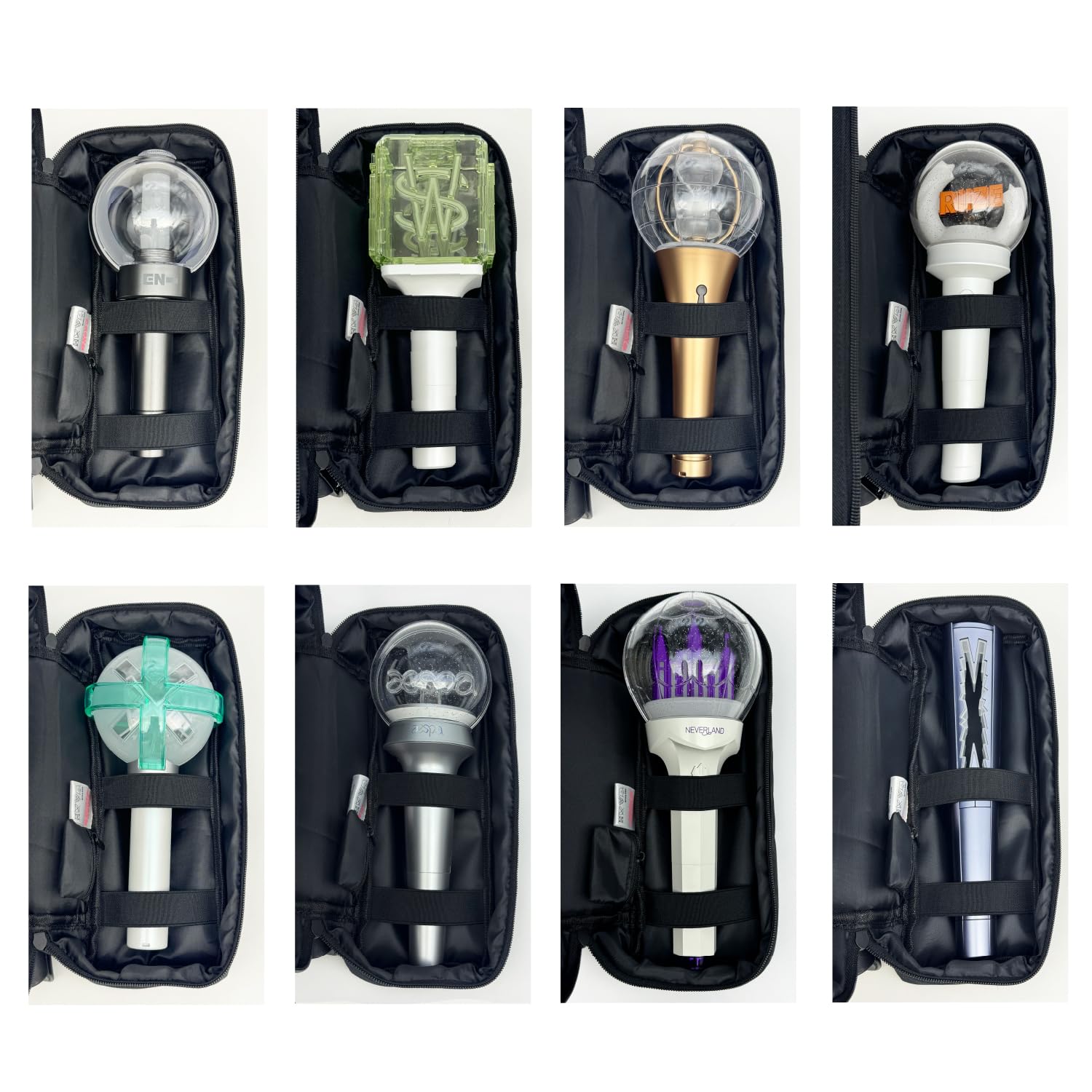 Light Stick Pouch for Kpop Fans with Adjustable Strap and Soft Protection