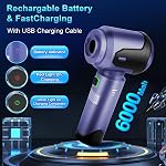 Nettoyeur à vide sans fil,Nettoyant à vide auto puissant 24000PA Nettoyant à vide portatif rechargeable petit portable avec 3 Modes LED Lumière pour voiture Pet Bed Home Office