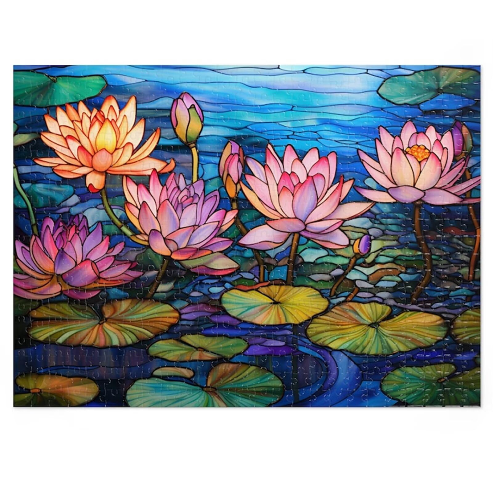 Puzzle Adulte 1500 Pièces Fleur Lotus Rose 87 x 57 cm Puzzles pour Adultes Jeu éducatif Puzzle Impossible Puzzles 1500 Pièces Adultes