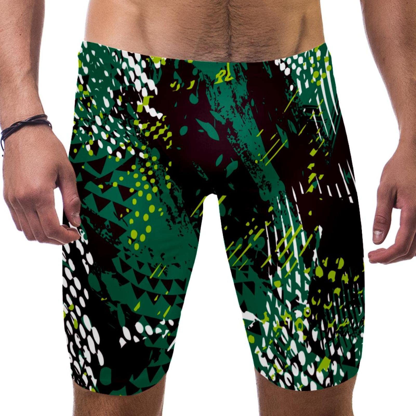 Swim Jammer de natación para hombre HUI JIN SHOP en talla XL con diseño militar 7