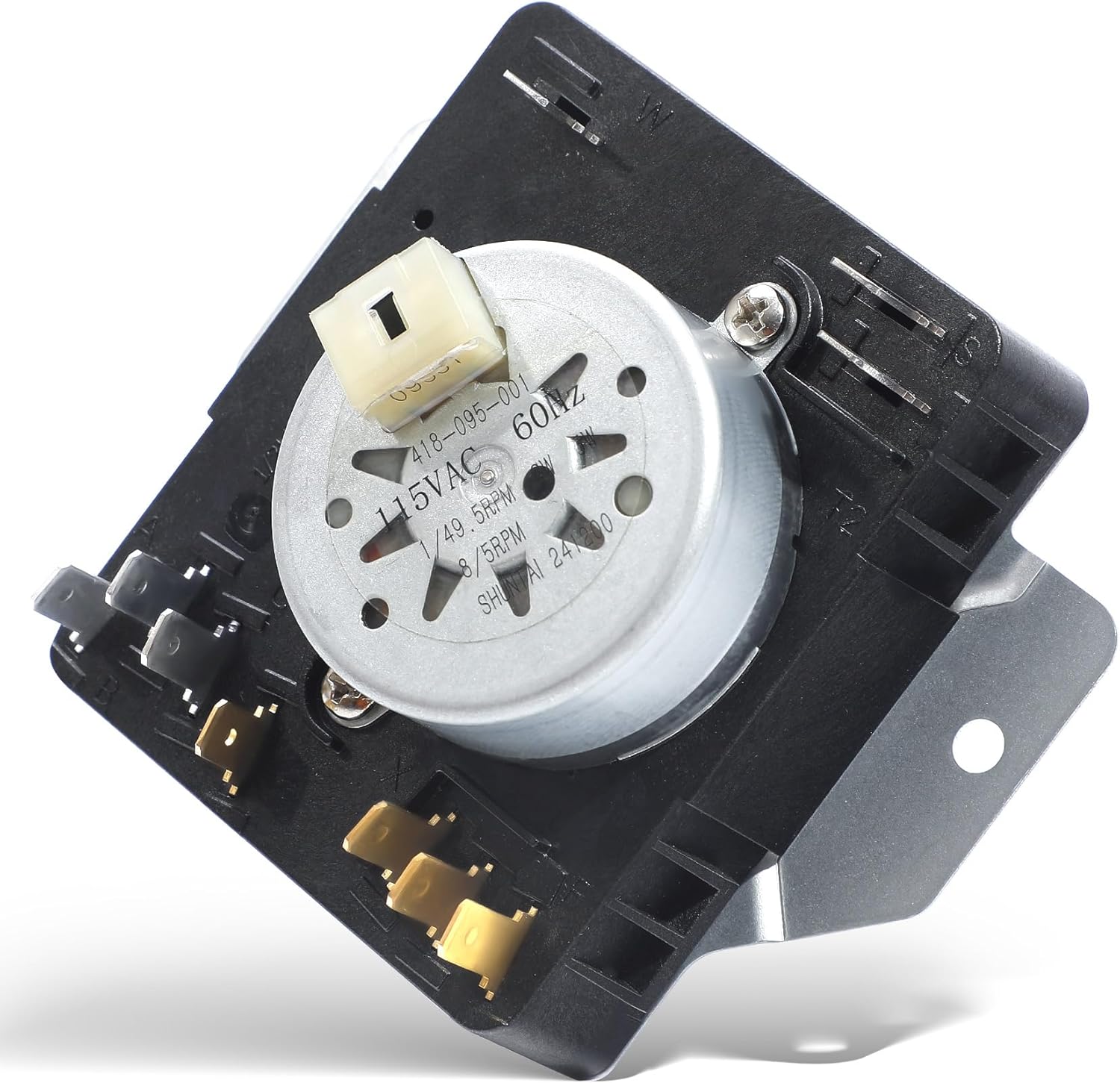 WGD4815EW2 MGDC215EW2 MGDC300BW1 WGD4800XQ4 WGD4800BQ2 W10185981 Dryer Timer Compatible with Kenmore Maytag Crosley Whirlpool Dryer Timer 115VAC 60Hz, WPW10185981 Replacement 418-095-20-B5 W10185981 E