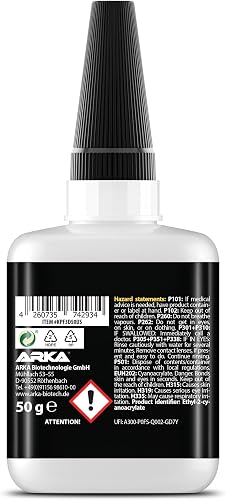 3D printing super glue – KRAFTPROTZ Liquid 50 g – thin adhesive for fine cracks in PLA, ABS, PETG, TPU – waterproof, heatproof & transparent – capillary action – anti-dry tip – model repair & hobby - 2