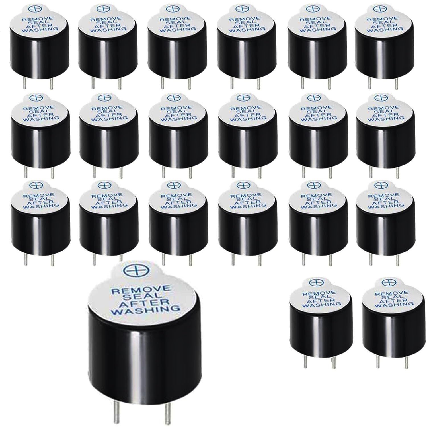 RUNCCI-YUN 20 Piezas DC 5V zumbadores Activos Arduino Zumbador, Sonido Continuo para Arduino Raspberry Pi