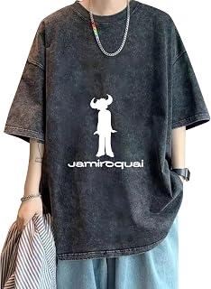 [DYLOSAZX] Jamiroquai ジャミロクワイ パンク バンドTシャツ ロック アメリカ 流行 欧米風 音楽 Tシャツ メンズレディース 夏服 トップス 半袖 無地 通気性 人気 おしゃれ プリント シャツ ファッション ゆったり