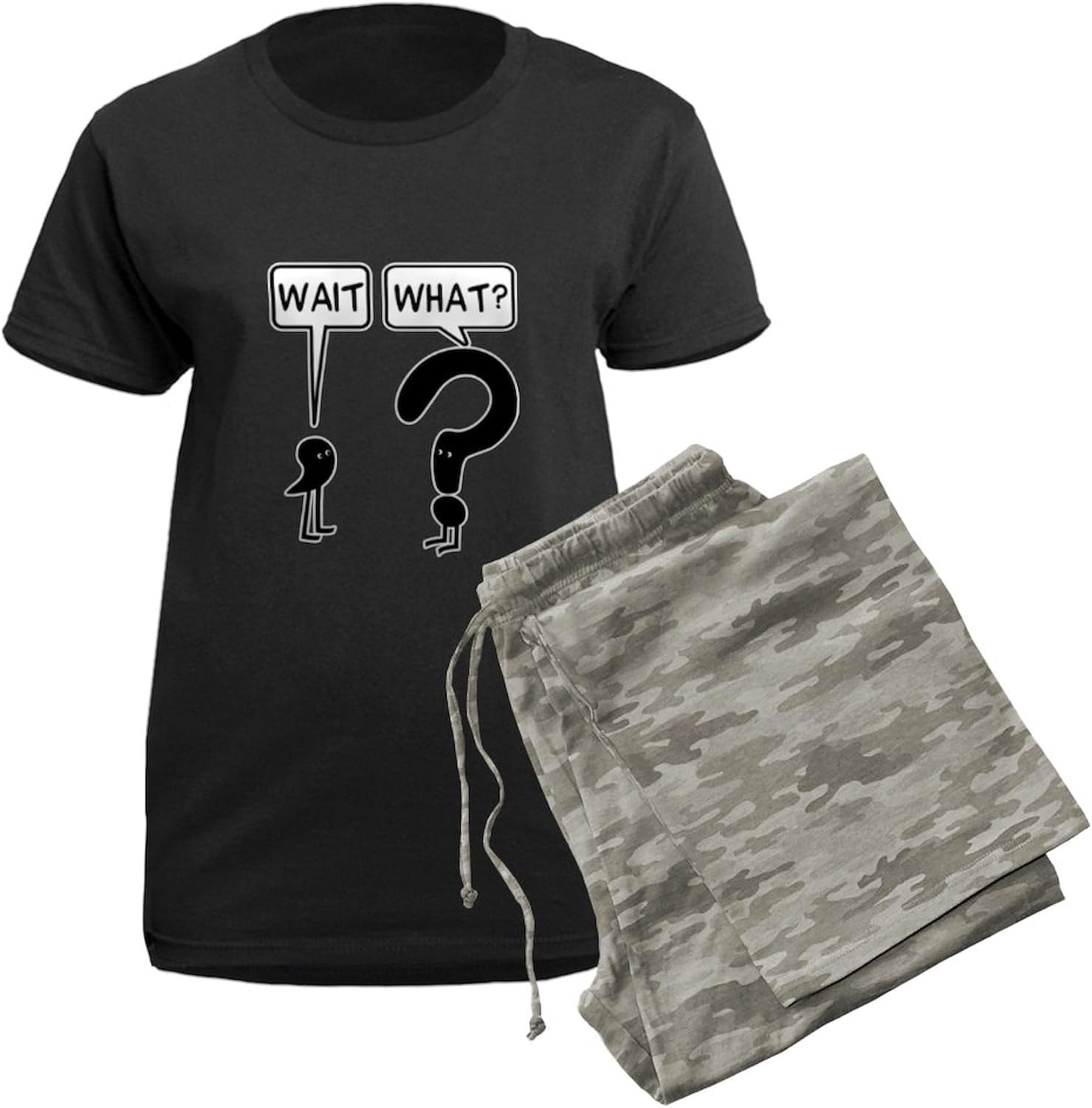 CafePress Wait, What? Women's Dark Pajamas Womens Novelty PJ Sleepwear