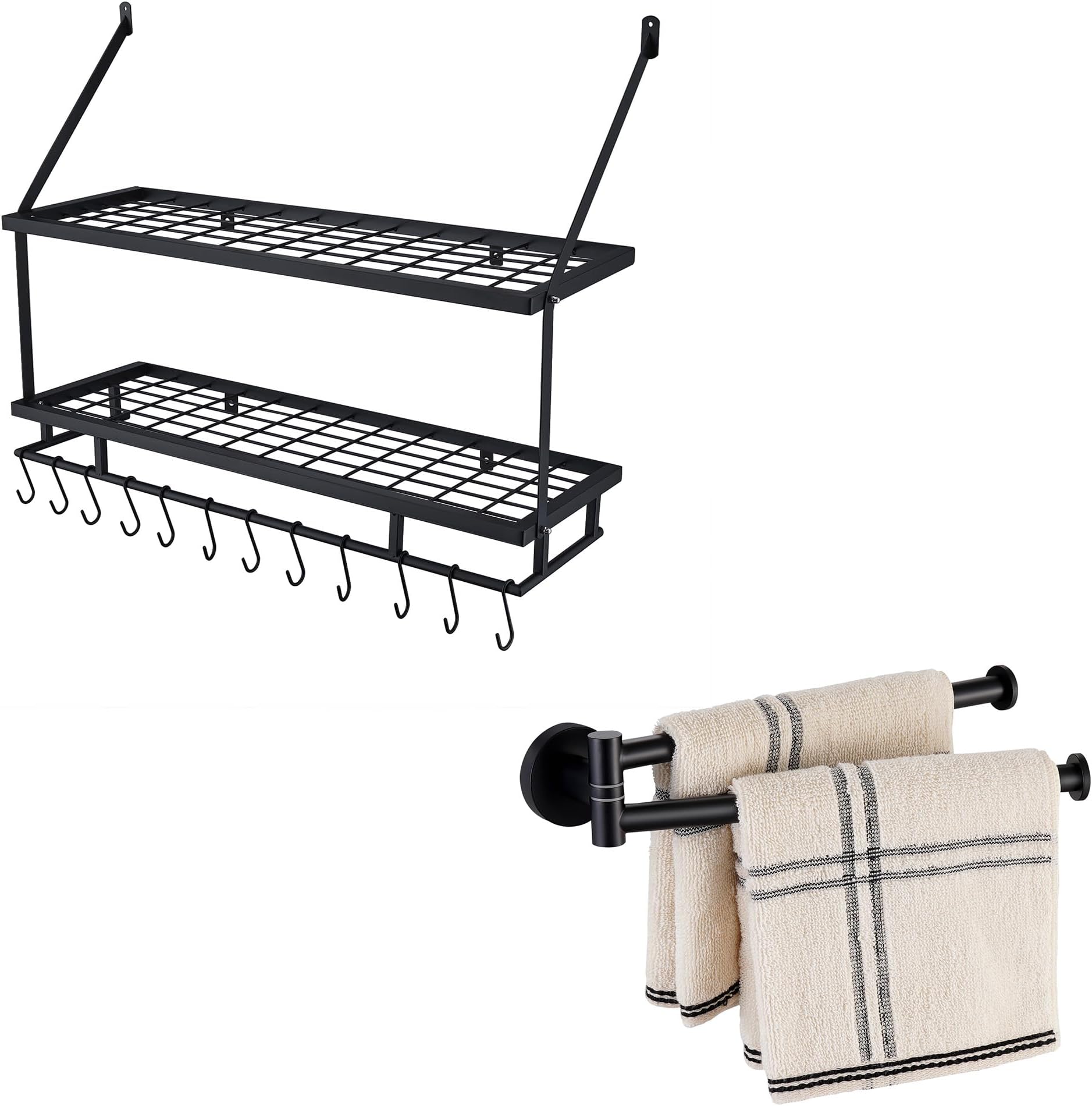 Amazon.com: KES 30-Inch Kitchen Pot Rack - Mounted Hanging Rack for ...