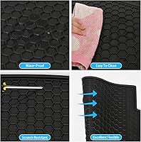 Vista 6 de Alfombrillas de automóvil personalizadas para Ford Transit Connect 2014-2021, goma negra, protección para todo tipo de clima, forros de piso