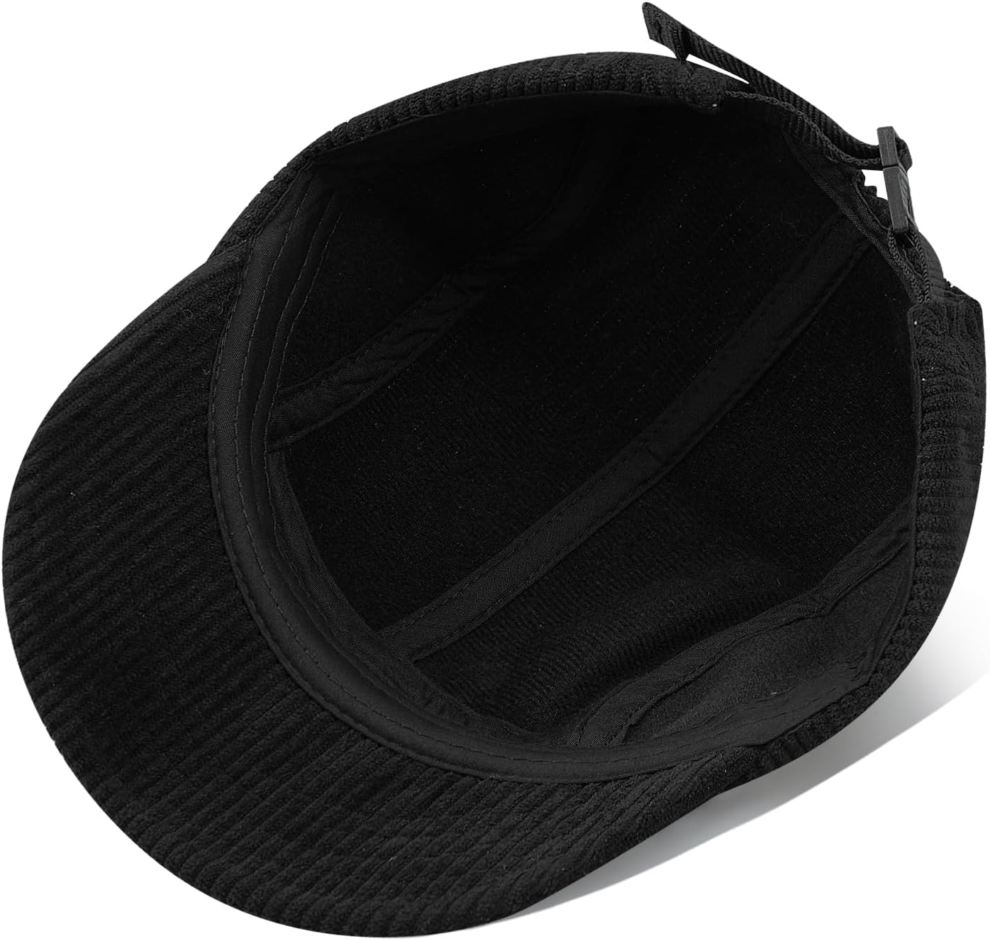 CLAPE Corduroy 5 Panel Baseball Cap Short Brim Trucker Hat Retro Vintage Flat Bill Snapback Dad Hat for Outdoor Activities - Image 8