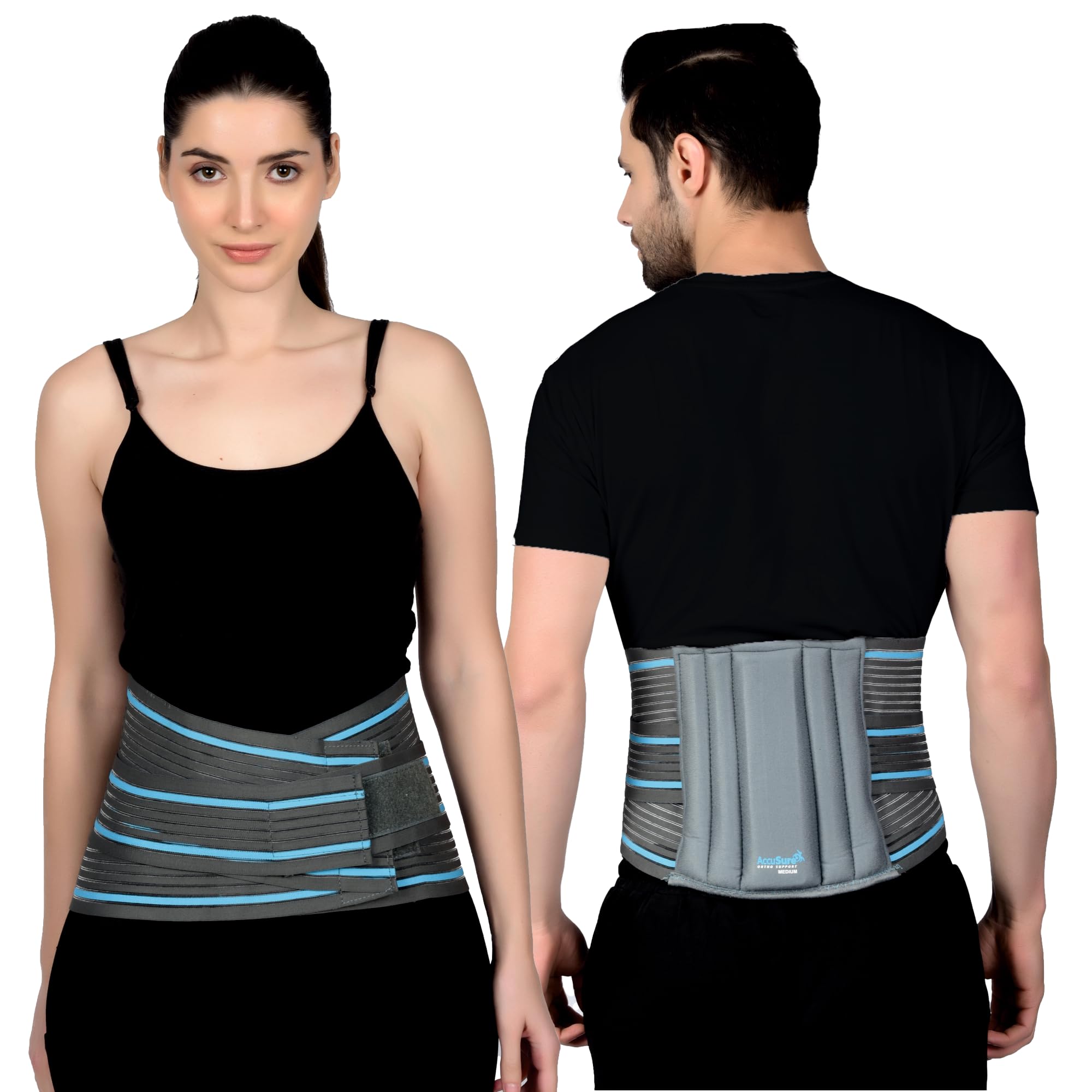 AccuSure Lumbo Support Belt: Ergonomic Design and Breathable Material for Men & Women - Lumbo Sacral Back Support for Comfortable and Effective Relief from Back Pain 3
