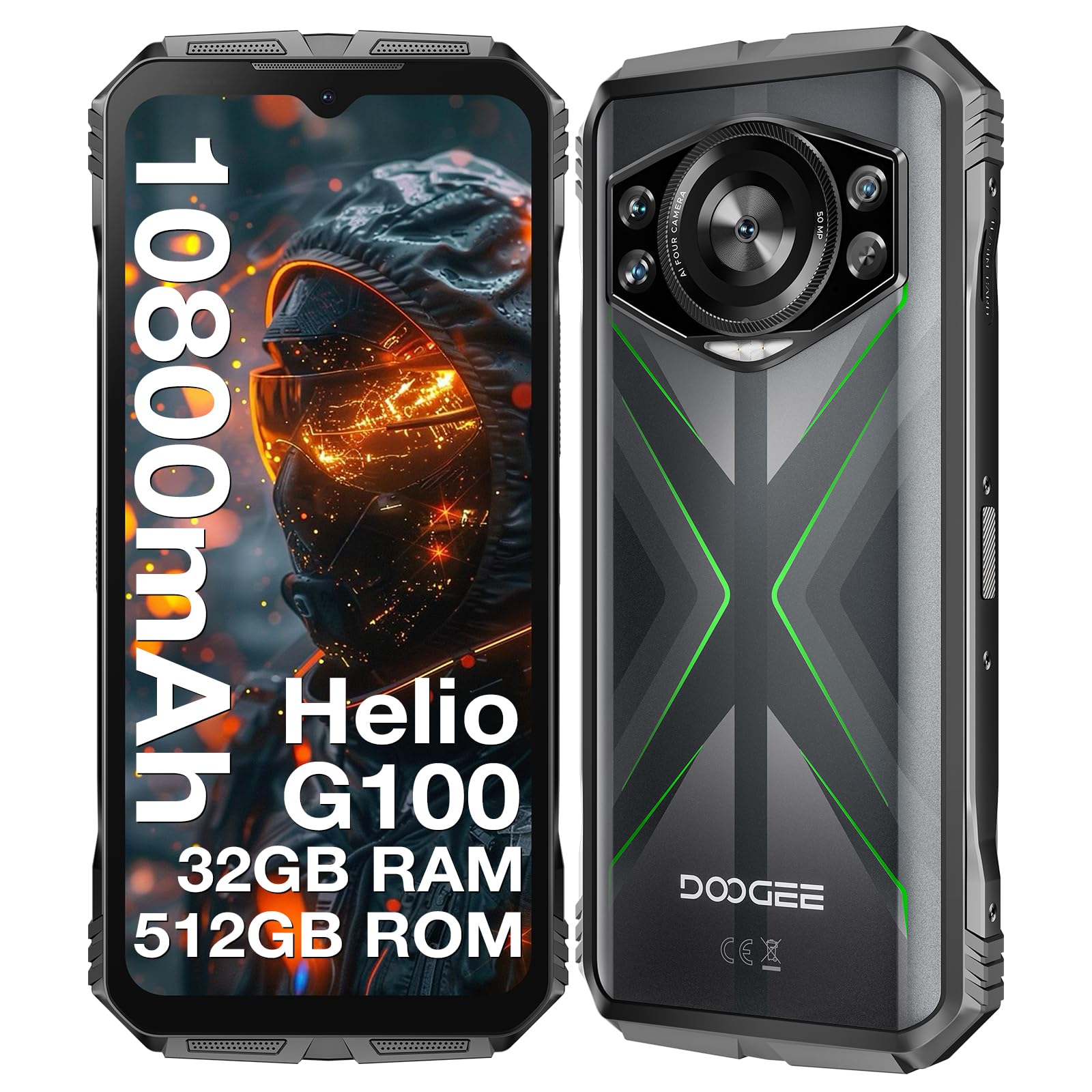 Amazon.com: DOOGEE S118 (2025) Rugged Smartphone Unlocked, 32GB+