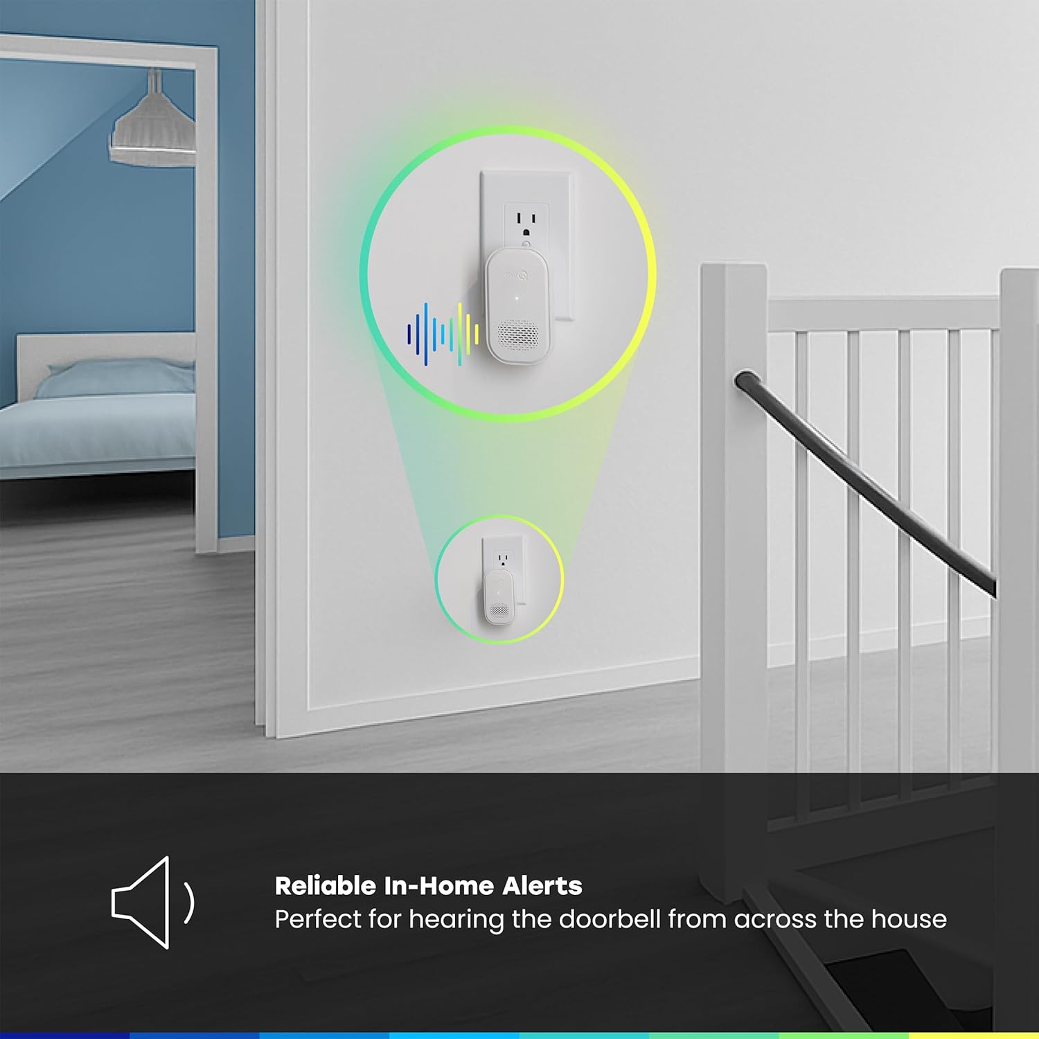 myQ Chime | Audible Alerts, Wi-Fi Enabled, Customizable Tones, Works with myQ Video Doorbell, myQ 3-in-1 Video Smart Lock, and myQ Smart Garage® Video Keypad - Image 4