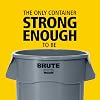 Rubbermaid Commercial Products Brute Vented Container | Heavy-Duty Large Plastic Waste Bin | 76 l, White