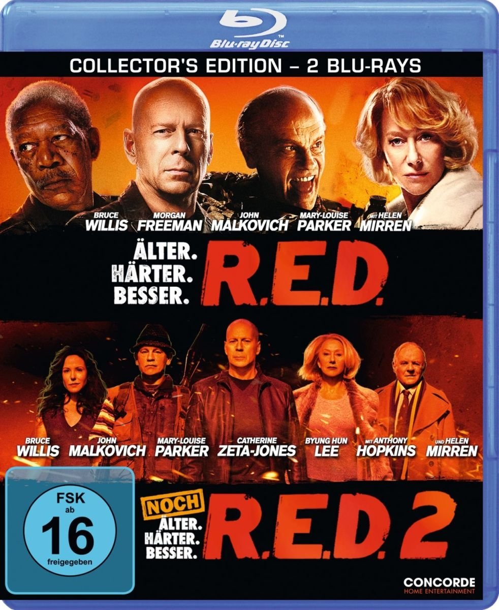 R.E.D. / R.E.D. 2 (BLU-RAY) -