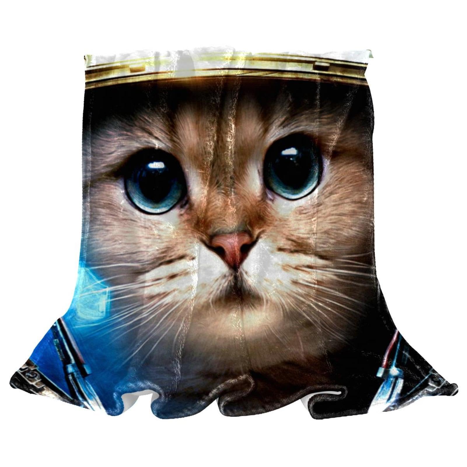 Couverture microfibre Galaxy Cat chaude douce jeté de canapé plaid lit 150x100