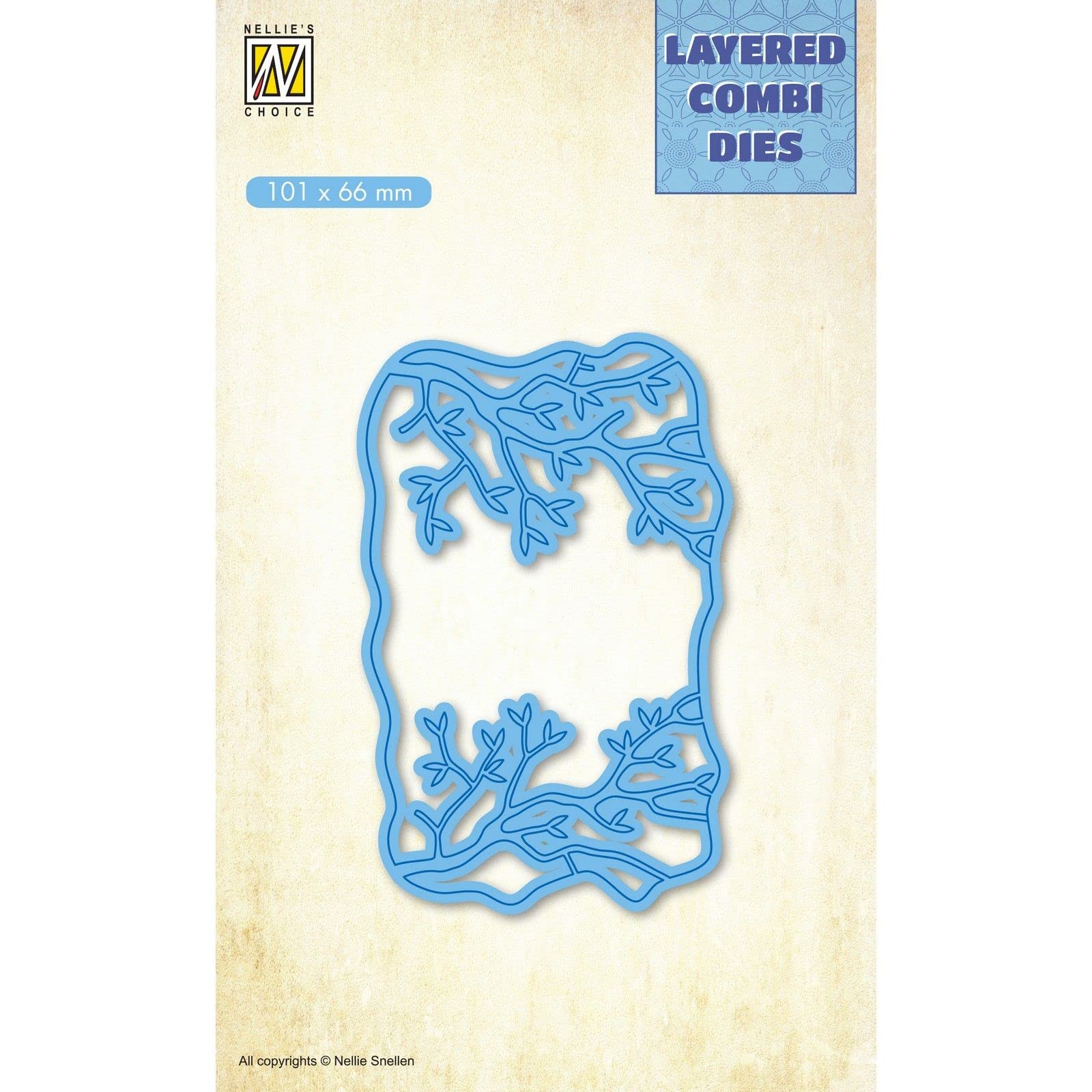 Nellie's Choice Cutting Easter A-10,1 x 6,6 cm Layered Die-Card Making Supplies-Metal Dies for Scrapbooking, DIY and Paper Crafts, Blue, 101x66mm