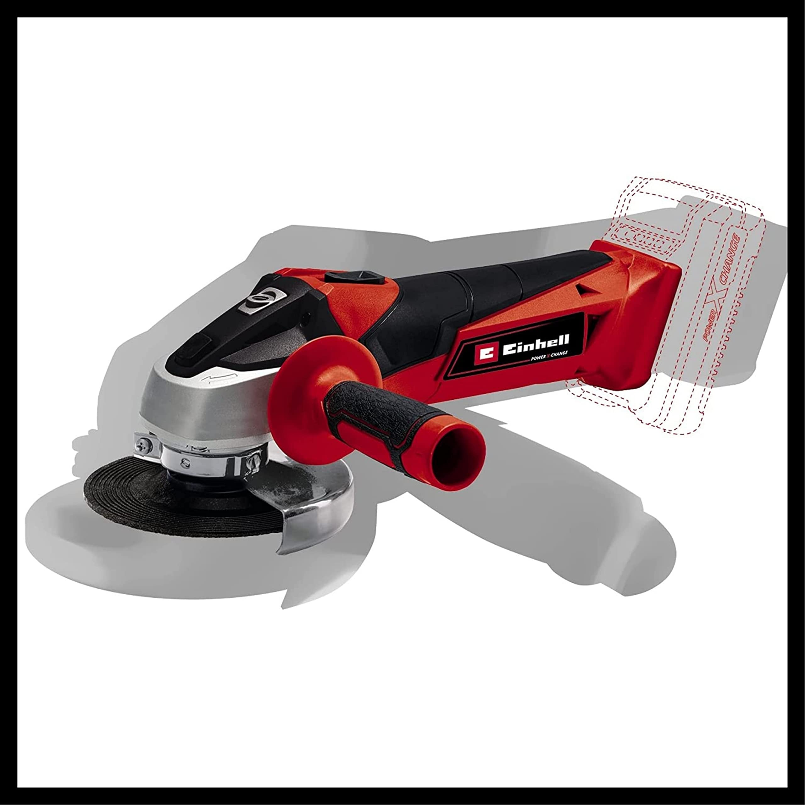 Einhell Smerigliatrice angolare a batteria TCAG 18/115 LiSolo Power XChange LiIon 18 V 8.500 min1 profondità di taglio max. 28 mm senza disco di taglio + 25 Ah Power XChange Batteria