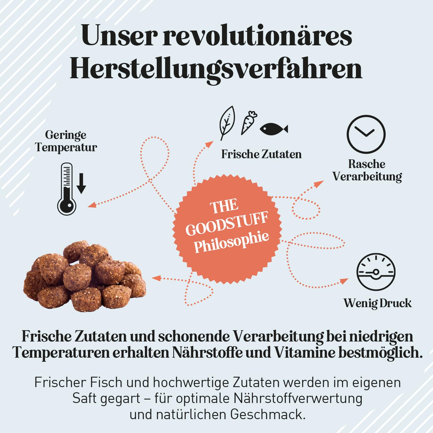 The GOODSTUFF Lachs (Puppy/Junior) 12,5 kg | Getreidefreies Hunde Trockenfutter Junior | Mit frischem Lachs | Hundetrockenfutter für Welpen & Junghunde | Super-Premium Welpen Trockenfutter