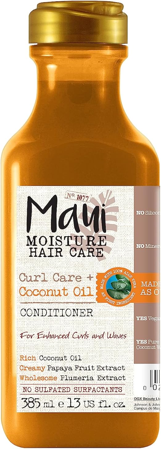 Maui Moisture Coconut Oil Conditioner for Curly Hair, 385ml Amazon.co