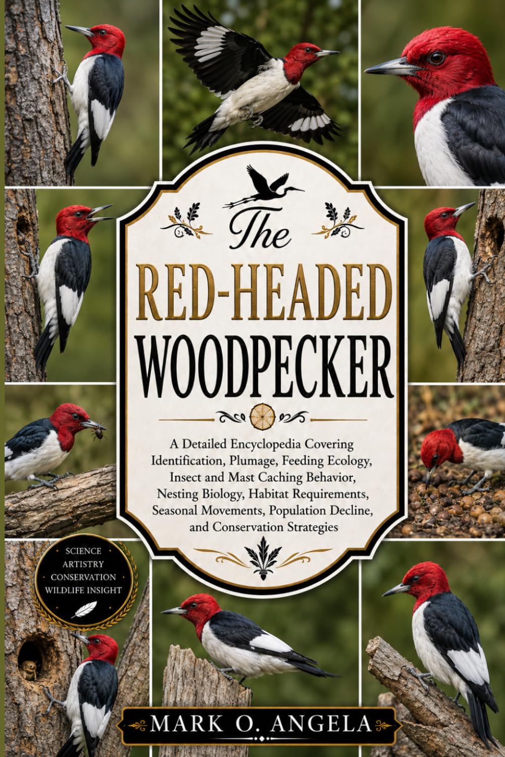 RED-HEADED WOODPECKER: A Detailed Encyclopedia Covering Identification, Plumage, Feeding Ecology, Insect and Mast Caching Behavior, Nesting Biology, ... Decline, and Conservation Strategies