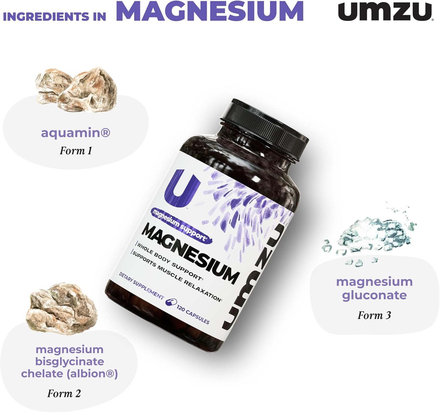 UMZU Daily Magnesium, 30 Day Supply – Advanced Bioavailable Magnesium Complex with 3 Highly Absorbable Forms – Naturally Supports Energy, Metabolism, Muscle Relaxation, Calmness & Overall Wellness - Image 3