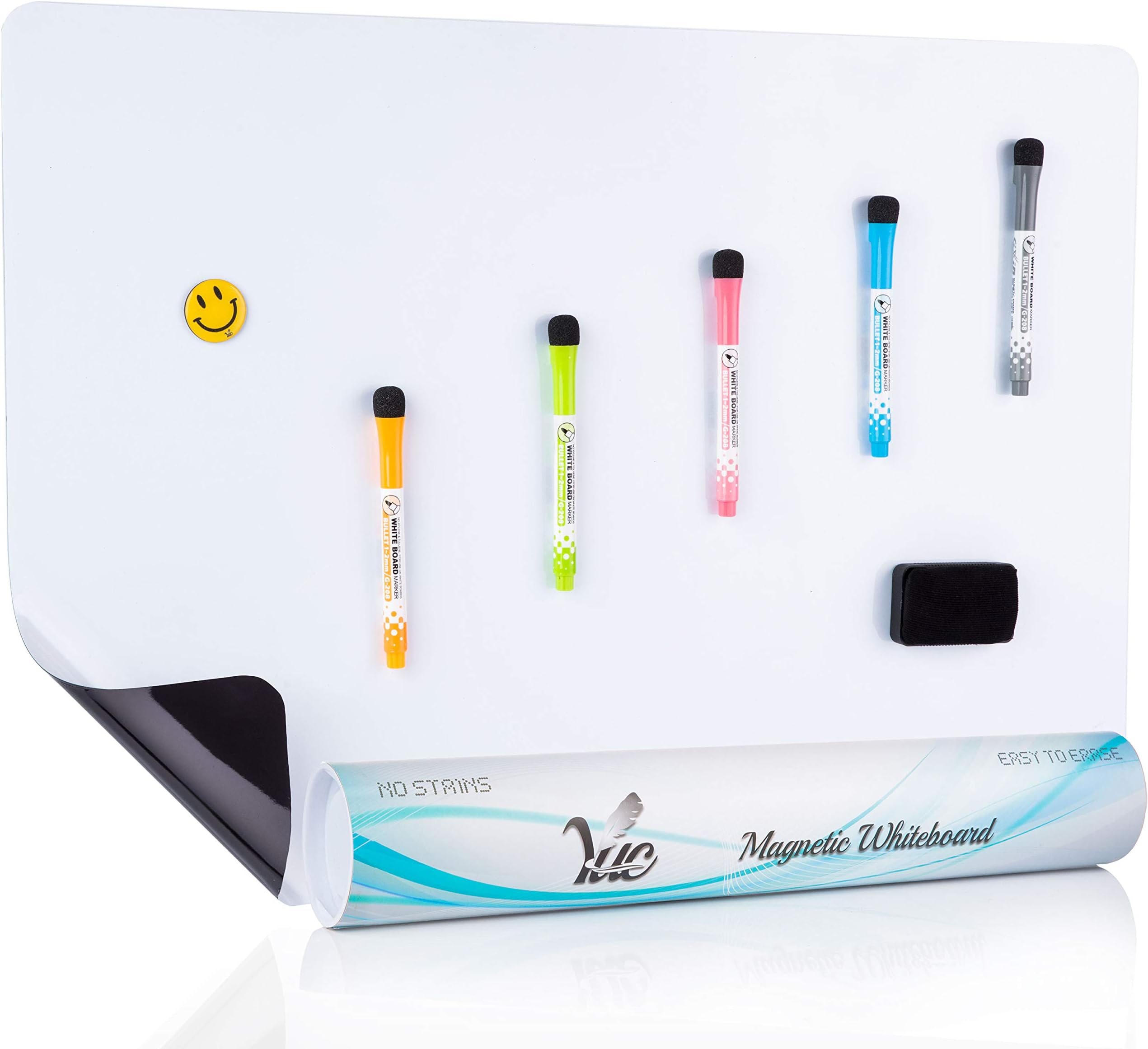 25x17 inch - Magnetic whiteboard for the Fridge - Magnetic Dry Erase Board - Fridge whiteboard - Refrigerator whiteboard - White Board for Fridge - Dry Erase Board Magnetic - Magnetic White Board