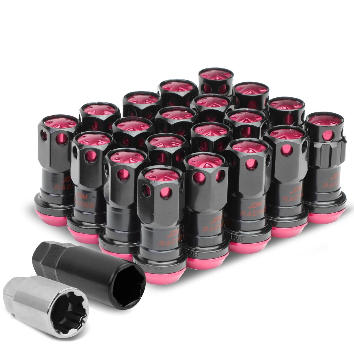 DNA MOTORING LN-ZTL-9016-125-PK 16Pcs M12 x 1.25 Closed End Wheel