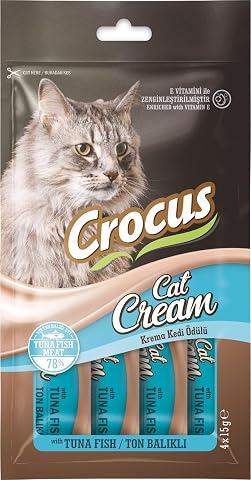 Crocus Ton Balikli Krema Kedi Ödülü 4X15G