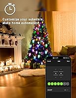 Vista 6 de Luces de Navidad RGB C9 para exteriores de 59 pies, 75 LED, efectos de persecución de bricolaje, luces de Navidad inteligentes, aplicación