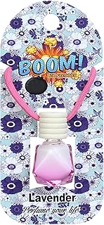 Superdrive Car Air Freshener on Mirror with Essential Oils Fragrance with Wooden Diffuser Lid - Pink - Lavender