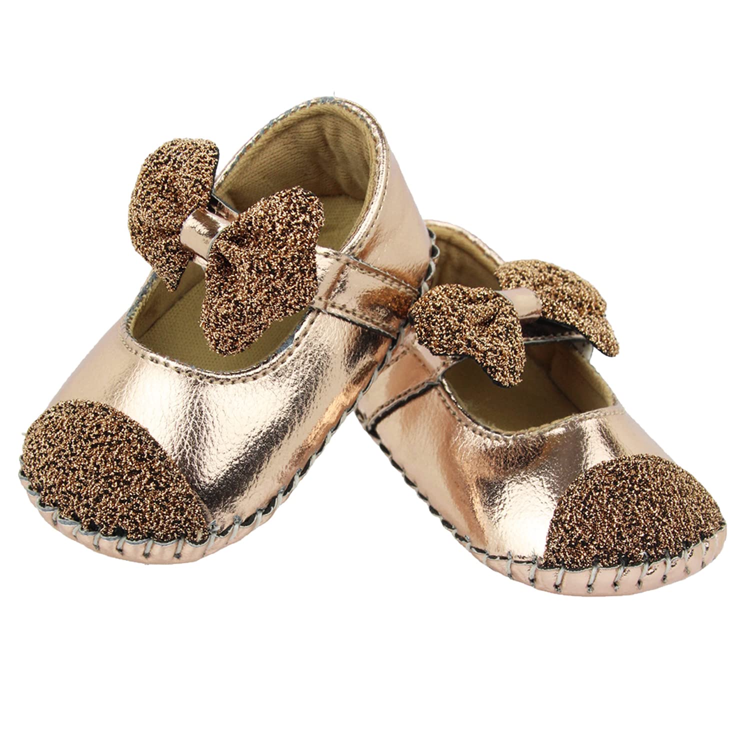 6 To 12 Months Baby Girls Synthetic Leather Self design Sandal Booties-BT1610