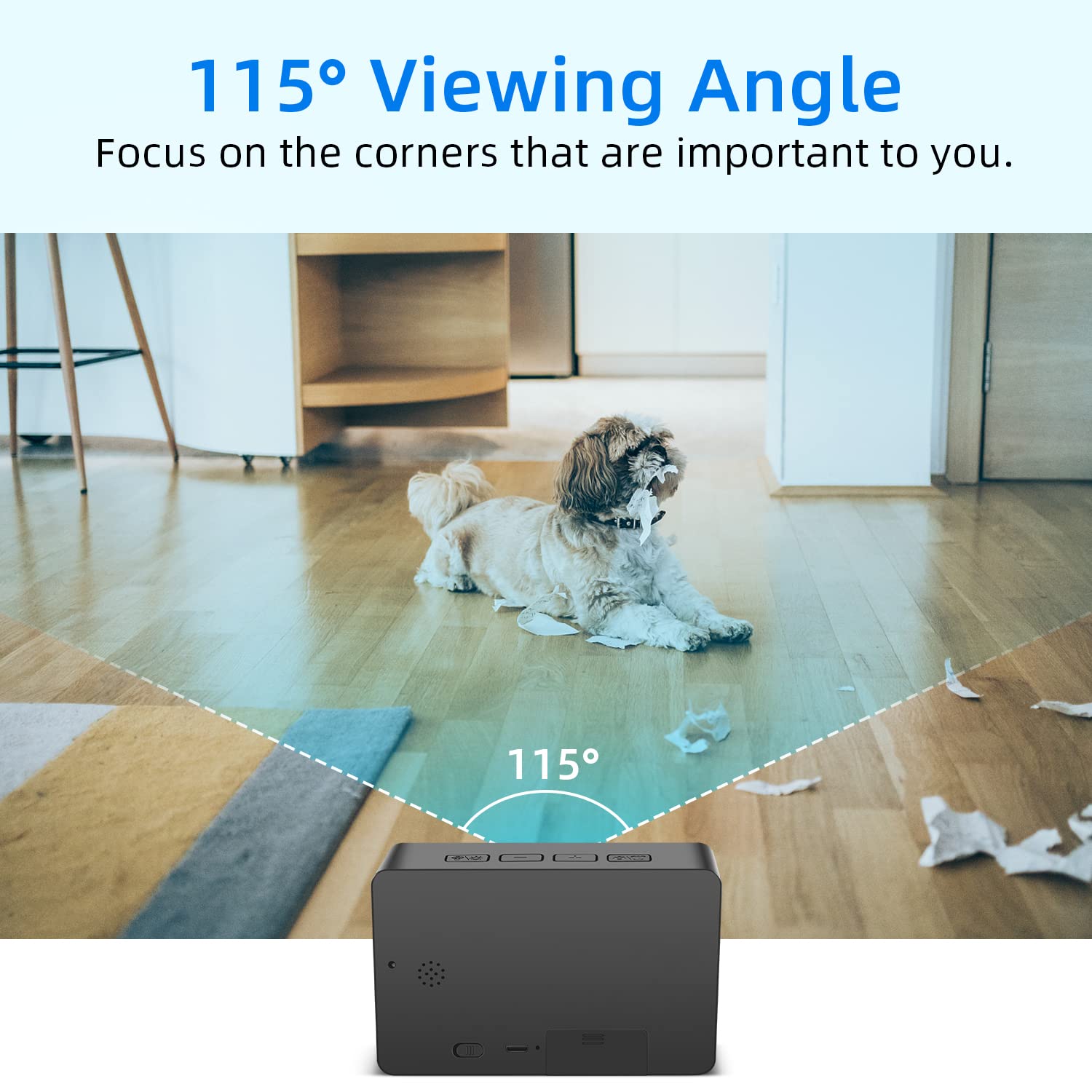 Caméra Espion Horloge WiFi Avec Audio - 1080p, Vision Nocturne, Détection De Mouvement - Carte SD 32 Go Incluse